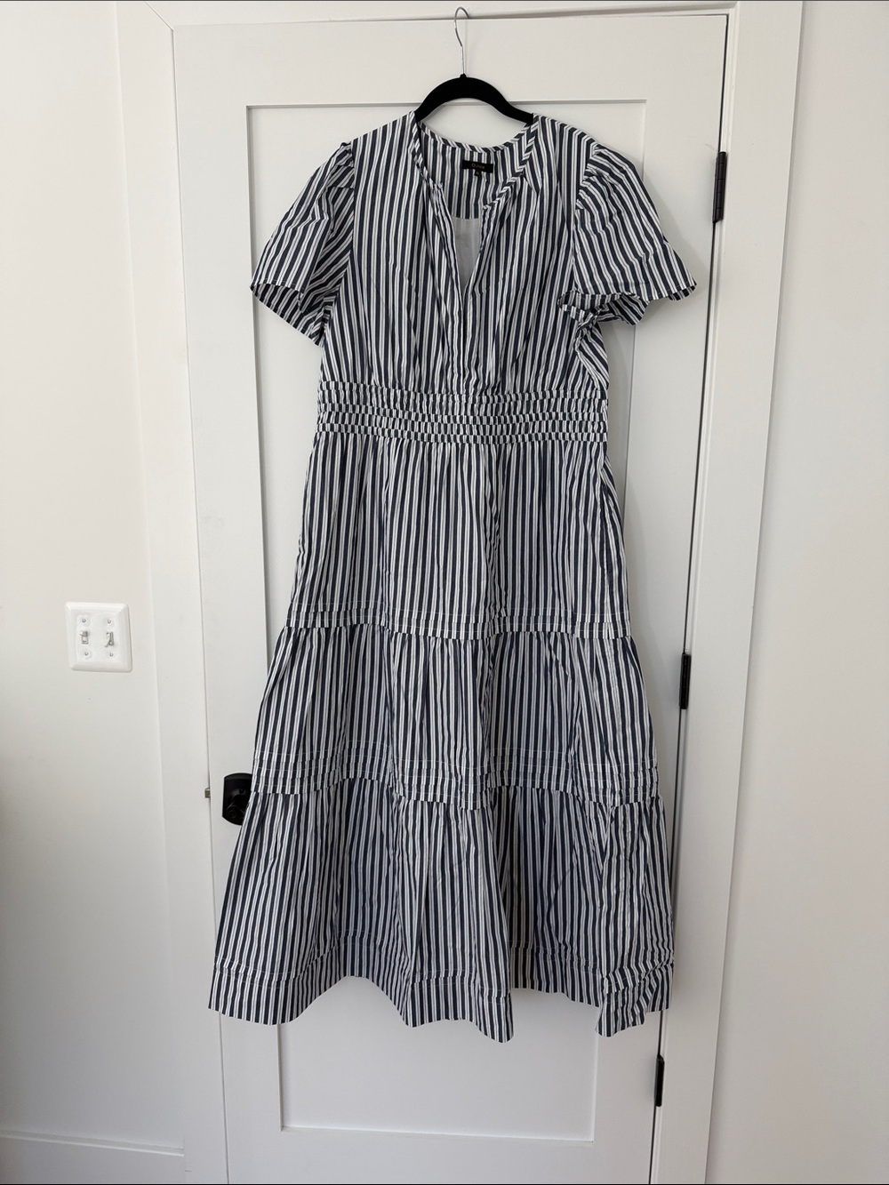 Quince 100% Organic Cotton Poplin Tiered Maxi Dress size XL - Picture 3 of 3